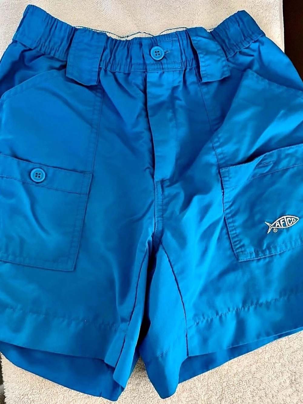 AFTCO American Fishing Tackle Performance Fishing Shorts Cargo Shorts in Blue